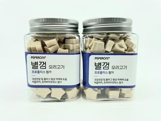 페페로니 자기전에 먹는 저알러지 껌 세트 치킨+오리 — 5점을 준 리뷰어가 2021년 8월 올린 사용 사진