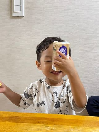 소화가 잘되는 우유 국산 5곡 미숫가루 — 5점을 준 리뷰어가 2021년 9월 올린 사용 사진
