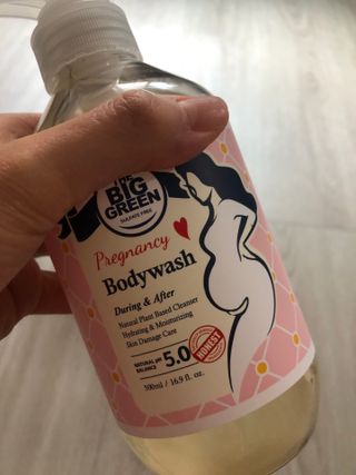 빅그린 임산부 전용라인 3종세트 - 샴푸500ml,트리트먼트500ml,바디워시500ml — 4점을 준 리뷰어가 2022년 8월 올린 사용 사진