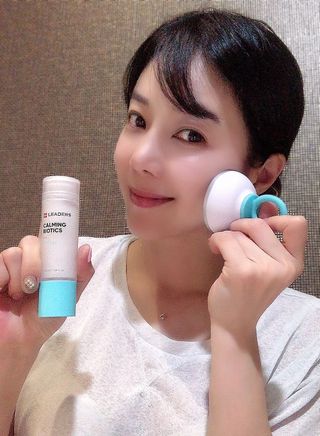 리더스코스메틱 리더스 카밍 페이스 쿨러 + 카밍 바이오틱스 앰플 — 5점을 준 리뷰어가 2021년 9월 올린 사용 사진