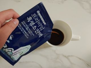 참앤들황토농원 국내산 흑염소를 정성스럽게 담은, 프리미엄 흑염소 진액 70ml x 30포 1박스 — 5점을 준 리뷰어가 2023년 1월 올린 사용 사진
