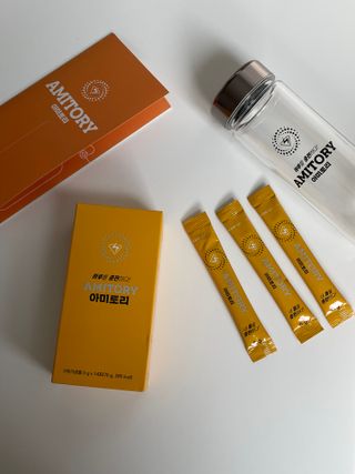 주식회사 씨크릿비에프랩 마시는 아미노산 아미토리 열대과일맛 14포 [1포, 5g / 보틀증정] — 5점을 준 리뷰어가 2023년 2월 올린 사용 사진