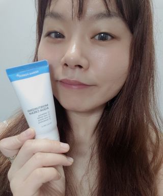 더마포레스트 마데카소사이드 리페어 크림,  모이스처라이징 아쿠아크림 — 5점을 준 리뷰어가 2021년 8월 올린 사용 사진