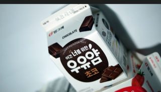 빙그레 우유얌 초코 / 우유얌 딸기 — 5점을 준 리뷰어가 2021년 4월 올린 사용 사진