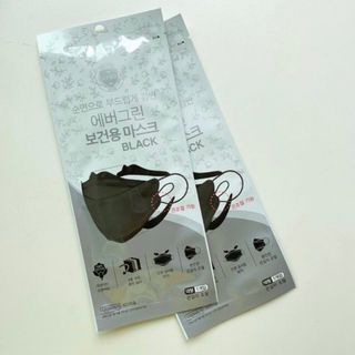 에버그린 순면 끈조절 KF80 마스크 - 화이트/블랙 컬러 대형 - 10매 — 5점을 준 리뷰어가 2021년 6월 올린 사용 사진