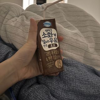 [구매평]덴마크 소화가 잘되는 우유로 만든 초코, 190ml, 24개 — 5점을 준 리뷰어가 2025년 2월 올린 사용 사진