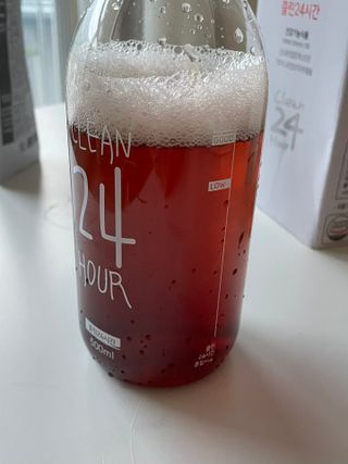 클린24시간 1BOX(5포) + 전용보틀(500ml) — 5점을 준 리뷰어가 2022년 12월 올린 사용 사진