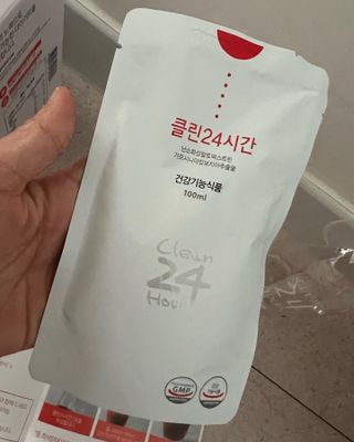 클린24시간 1BOX(5포) + 전용보틀(500ml) — 3점을 준 리뷰어가 2023년 1월 올린 사용 사진