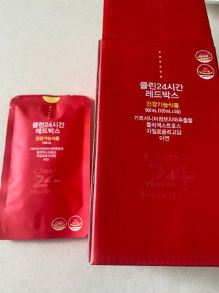 클린24시간 레드박스 1BOX(5포) + 전용보틀(500ml) — 5점을 준 리뷰어가 2024년 3월 올린 사용 사진