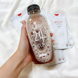 클린24시간 1BOX(5포) + 전용보틀(500ml) — 5점을 준 리뷰어가 2022년 8월 올린 사용 사진