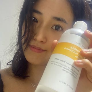 나나스킨 캐모마일아쿠아수딩토너 — 3점을 준 리뷰어가 2021년 5월 올린 사용 사진