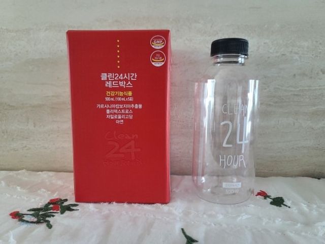 클린24시간 레드박스 1BOX(5포) + 전용보틀(500ml) 리뷰 사진
