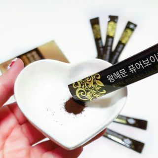 보의당 왕혜문 퓨어보이차 100 — 5점을 준 리뷰어가 2021년 8월 올린 사용 사진