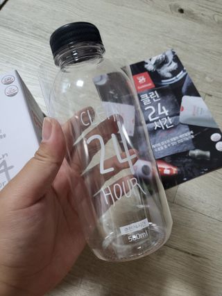 클린24시간 1BOX(5포) + 전용보틀(500ml) — 5점을 준 리뷰어가 2022년 8월 올린 사용 사진