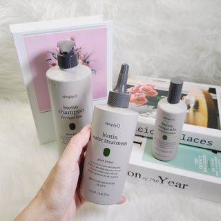 심플리오 비오틴 탈모케어 솔루션 3종 샴푸500ml+앰플100ml+워터 트리트먼트 250ml — 5점을 준 리뷰어가 2022년 7월 올린 사용 사진
