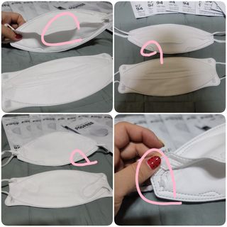 포그프리 김서림방지 마스크 KF94 10매 — 4점을 준 리뷰어가 2022년 1월 올린 사용 사진