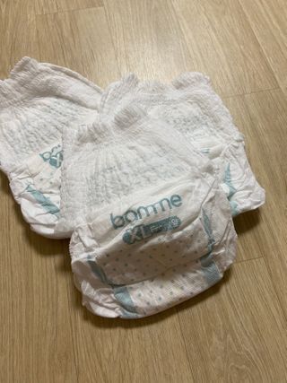 오브맘 밤 프리미엄 아기 기저귀 팬티형 밴드형 — 5점을 준 리뷰어가 2020년 12월 올린 사용 사진