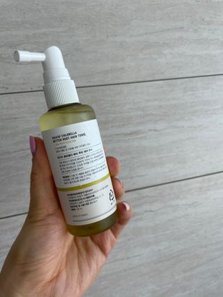 달리프 클로렐라 베러 루트 헤어토닉 100ml — 4.5점을 준 리뷰어가 2021년 4월 올린 사용 사진