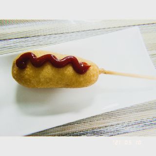 오마뎅 한우핫도그 — 4점을 준 리뷰어가 2021년 5월 올린 사용 사진