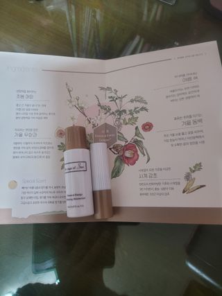 더사가오브수 [사가수] 효혜윤 보태니컬 에너지 에센스인로션 20ml /아이포올 스틱 3g — 5점을 준 리뷰어가 2023년 2월 올린 사용 사진
