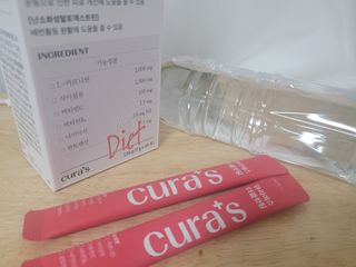[큐라에스] 최신 다이어트 원료! 6중 기능성 더블컷팅 126g(2주일 분) — 5점을 준 리뷰어가 2023년 12월 올린 사용 사진