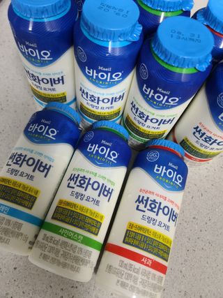 LIVE 매일바이오 썬화이버 드링킹 요거트 — 5점을 준 리뷰어가 2022년 8월 올린 사용 사진