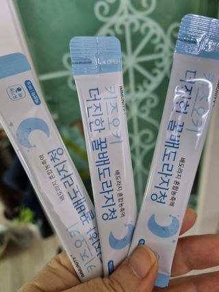 [이뮤니티플러스]우리아이 면역오키, 건강오키 _ 키즈오키 더진한꿀배도라지청 10포 1box — 4점을 준 리뷰어가 2022년 1월 올린 사용 사진