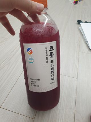 트롯전통식혜 트롯레드비트식혜 1리터 +500리터 — 5점을 준 리뷰어가 2021년 5월 올린 사용 사진