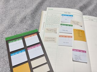 MF[비마이웨이]특허받은 할일카드 플래너, 비마이웨이 세트(만년형) — 5점을 준 리뷰어가 2023년 7월 올린 사용 사진