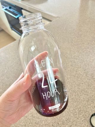 클린24시간 1BOX(5포) + 전용보틀(500ml) — 5점을 준 리뷰어가 2022년 9월 올린 사용 사진