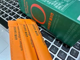 아임오 모로오렌지 콜라겐 1box (14포) — 5점을 준 리뷰어가 2023년 3월 올린 사용 사진