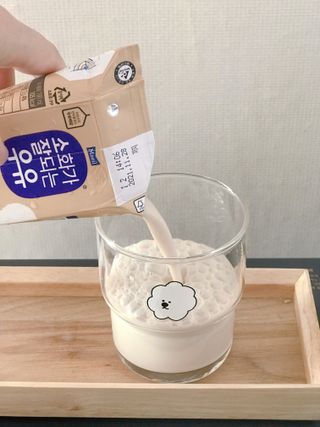소화가 잘되는 우유 국산 5곡 미숫가루 — 5점을 준 리뷰어가 2021년 9월 올린 사용 사진