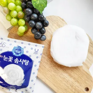 딜라이트 프로젝트  달콤한 눈꽃 간식세트( 눈꽃 솜사탕 / 레몬라임 솜사탕 / 달고나 총 7EA+스마트톡 증정) — 5점을 준 리뷰어가 2022년 5월 올린 사용 사진