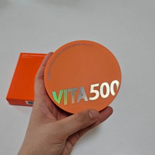 광동생활건강 MF[광동] 비타500✨주름개선·미백·SPF50+🌞퍼펙트쉴드 빅 선쿠션 본품 — 5점을 준 리뷰어가 2024년 5월 올린 사용 사진