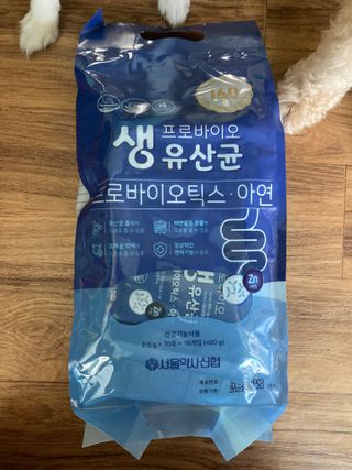서울약사신협_프로바이오 생유산균 2.5g 160포 — 5점을 준 리뷰어가 2021년 7월 올린 사용 사진