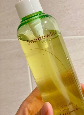 스킨큐어 산다화 순한 클렌징 동백 오일 200ml — 5점을 준 리뷰어가 2023년 3월 올린 사용 사진