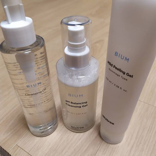 화이트리 비움 약산성 클렌징젤 ,마일드 필링젤 세트 리뷰 사진