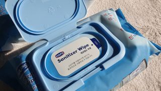 햅스 세균없는 주방 대형 2팩, HAPS sanitizer wipe — 4점을 준 리뷰어가 2022년 1월 올린 사용 사진