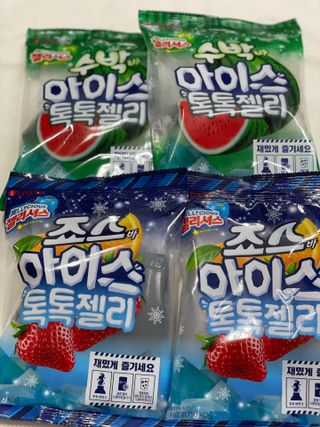 롯데제과 죠스바 아이스 톡톡 젤리 — 5점을 준 리뷰어가 2021년 10월 올린 사용 사진