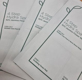 태그스킨 4스텝 주름개선 피부미백 영양 마스크팩 3개 세트(최신버전) — 5점을 준 리뷰어가 2022년 5월 올린 사용 사진