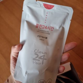 클린24시간 1BOX(5포) + 전용보틀(500ml) — 5점을 준 리뷰어가 2022년 7월 올린 사용 사진