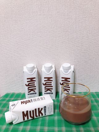 이너프 뮐크 초콜릿맛 — 3점을 준 리뷰어가 2022년 10월 올린 사용 사진