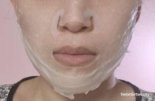 태그스킨 4스텝 주름개선 피부미백 영양 마스크팩 3개 세트(최신버전) — 5점을 준 리뷰어가 2022년 3월 올린 사용 사진