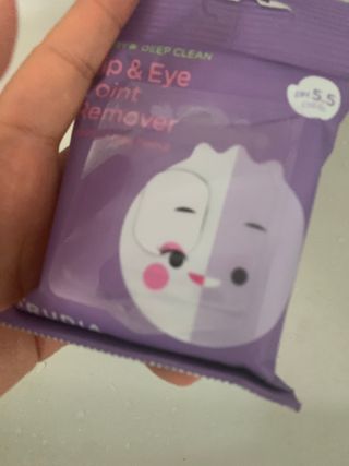 [후르디아] 블루베리 립앤아이 리무버 패드 4개 세트 — 5점을 준 리뷰어가 2021년 8월 올린 사용 사진