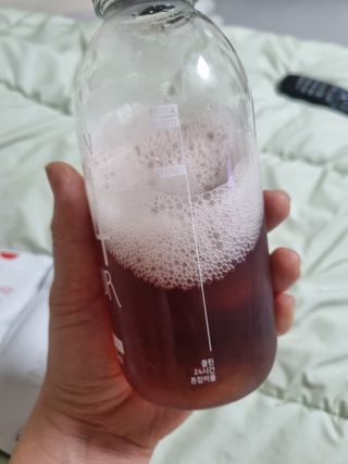 클린24시간 1BOX(5포) + 전용보틀(500ml) — 4.5점을 준 리뷰어가 2023년 5월 올린 사용 사진