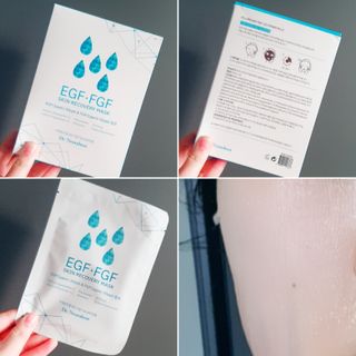 Dr.느루벗 느루벗 EGF FGF 스킨 리커버리 마스크 10장 — 5점을 준 리뷰어가 2021년 3월 올린 사용 사진