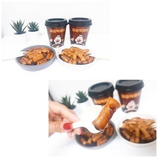 유비쿡 컵떡볶이 매운컵떡볶이2개/ 짜장컵떡볶이 2개  총 4개세트 — 5점을 준 리뷰어가 2021년 5월 올린 사용 사진