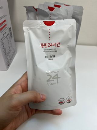 클린24시간 1BOX(5포) + 전용보틀(500ml) — 4점을 준 리뷰어가 2023년 5월 올린 사용 사진