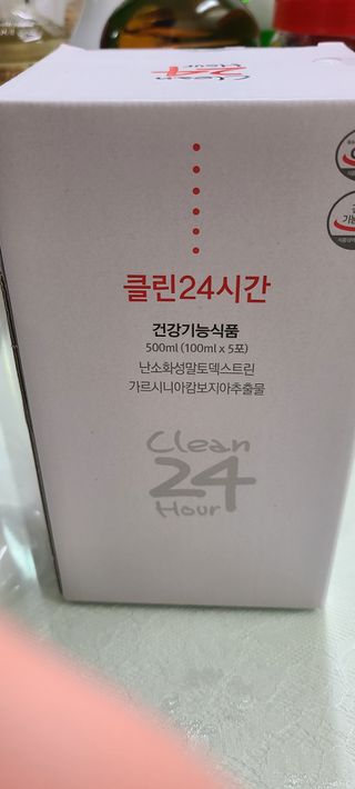 클린24시간 1BOX(5포) + 전용보틀(500ml) — 5점을 준 리뷰어가 2022년 10월 올린 사용 사진
