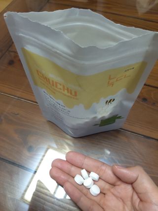 녹다 츄츄고체치약 150정 프로폴리스 죽염 씹는 치약 — 5점을 준 리뷰어가 2022년 12월 올린 사용 사진